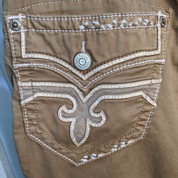 NWT Rock Revival Twill Joggers - Picture 6 of 10